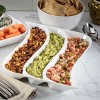 Hutzler Trifecta Appetizer Tray, Serve 3 Different Appetizers or Dips at Once - 2 of 3