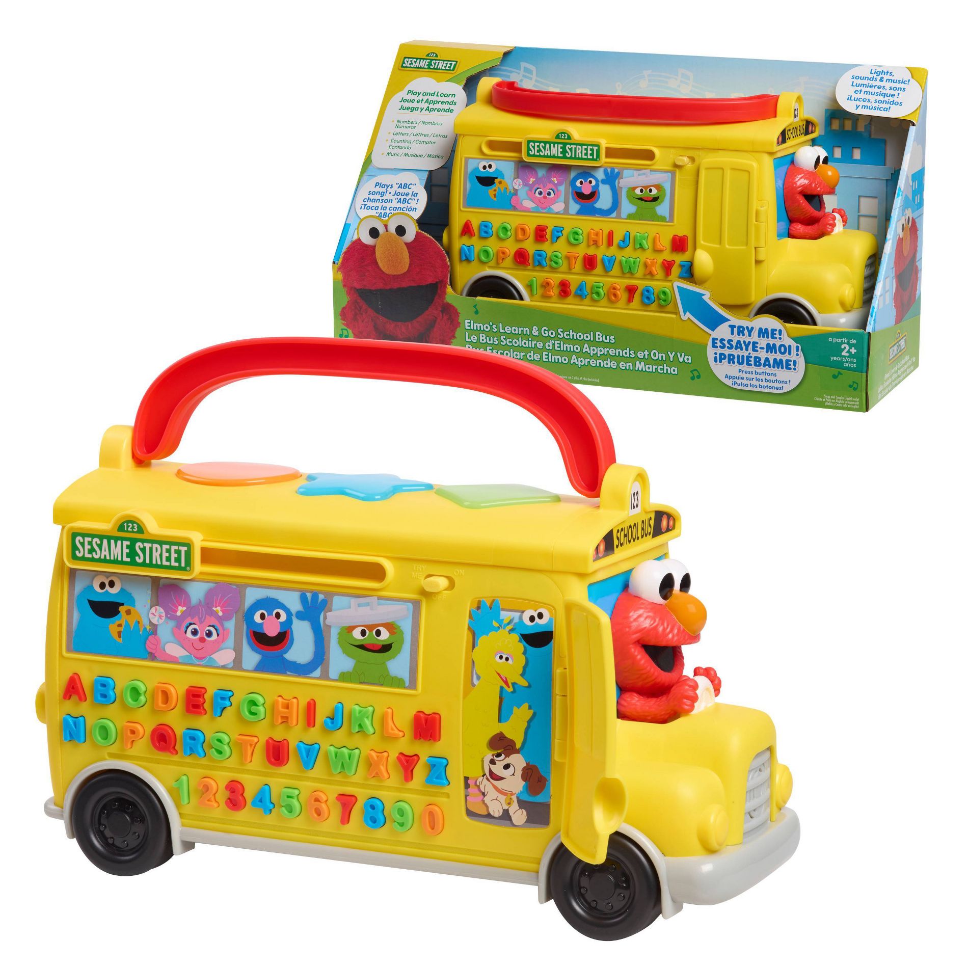 Sesame Street Elmo's Learn & Go School Bus Toy
