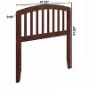 AFI Furnishings Richmond Twin Headboard with Turbo Charger in Walnut - 4 of 4