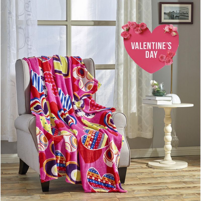 Valentine's Day Love & Hearts Collection Ultra Plush & Comfy Throw Blanket (50" x 60"), 2 of 5