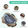 Luupatchy Large Capacity Travel Bag, Dry Wet Separation , For Travel, Fitness Yoga, Weekend Tote Overnight Bag - 2 of 4