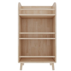 Vynxaria 3 - Tier 19.69"W x 36.61"H Modern Farmhouse Pine Bookshelf for Versatile Storage - 1 of 4
