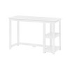 Plank+Beam Solid Wood Computer Desk with Shelves, Simple Desk for Bedroom, Home Office Study Desk, 47.25" - 2 of 4