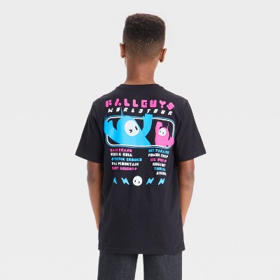 Boys' Fall Guys Short Sleeve Graphic T-Shirt - Black