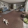 Chic Crate-Stone Style Interlocking Deck Tiles – 44-Pack Quick-Install 12x12 Patio Flooring  Indoor/Outdoor Red Brown - 4 of 4