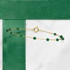 Pure Collection by Ross-Simons 1.60-1.80 ct. t.w. Emerald Bead Station Bracelet in 14kt Yellow Gold - 4 of 4