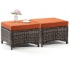 UPTIOT Metal Outdoor Ottoman with Cushion - 2 of 4