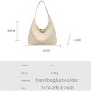 Leather Tote Bag for Women Top-handle Shoulder Bag, Hobo Bags Large Capacity Soft Vegan Crossbody Handbag Underarm - 2 of 4