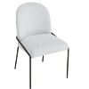 Christopher Knight Home Aiken Modern Polyester Dining Chair with Iron Frame (Set of 2) - 4 of 4