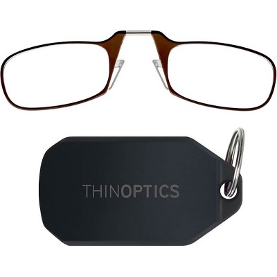 Thinoptics Armless Reading Glasses With Keychain Case - +1.00