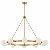 Lark Orla 10 - Light Chandelier in  Lacquered Brass - 3 of 4