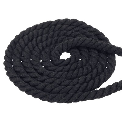 Unique Bargains Natural Twisted Cotton Rope 3 Strand Tug of War Rope with Sealing Tape