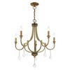 Livex Lighting Glendale 5 - Light Chandelier in  Antique Brass - 4 of 4