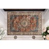 HomeStock Washable Foster Russet/Ivory 2x3, Traditional, Machine Woven with Printed Designs - 2 of 4