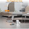 Surge Protector Power Strip Tower, Flat Plug 10Ft Extension Cord with 8 AC Outlets, 4 USB (1 USB-C), 1050J Desk Charging Station for Home Office Dorm - 2 of 4
