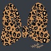 Men's Mickey & Friends Cheetah Print Minnie Mouse Bow Acid Wash T-Shirt - 2 of 4