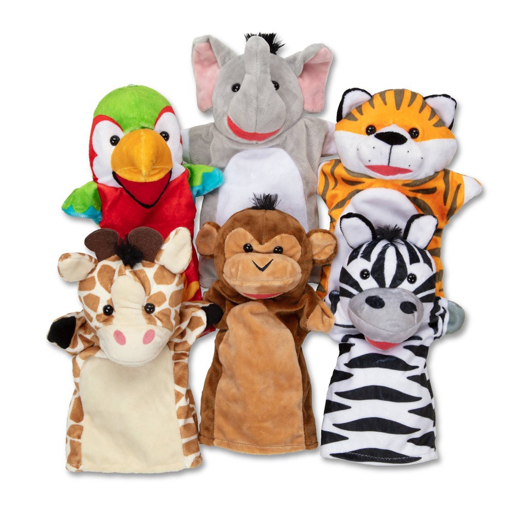 Photos - Other Toys Melissa&Doug Melissa & Doug Safari Buddies Hand Puppets 
