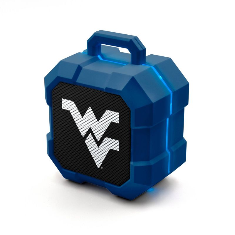 NCAA West Virginia Mountaineers LED ShockBox Bluetooth Speaker, 1 of 5