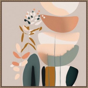 Amanti Art Balancing Shapes by Bella Eve Canvas Wall Art Print Framed - 1 of 4