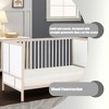 VYNXARIA 3-in-1 Crib in Washed Natural/White - 3 of 4