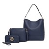 MKF Collection Wren Vegan Leather Women’s Hobo with Pouch and Wristlet Wallet by Mia K- 3 pieces - 2 of 4