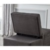 Multi-Functional Folding Ottoman Breathable Linen Fabric Recliner Chair Bed With Adjustable Backrest Modern Convertible Chair - 4 of 4