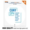 CUNY  School of Public Health SPH Logo Automotive Car Window Locker Circle Bumper Sticker - 3 of 4
