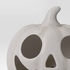Lit Plastic Pumpkin Figurine - Hyde and EEK! Boutique™ Gray - 3 of 3