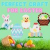 Easter Fuse Bead Kit, 8,000 Pieces (12 colors)- Makes 8 Easter Bunny & Egg Designs -Create DIY Easter Gifts & Decorations -Works w Perler Beads, Art - 2 of 4