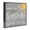 Stupell Industries Be the Sunshine Positivity Framed Giclee Art, Black, 14" x 11" - 2 of 4