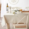 Design Imports  French Stripe Tablecloth, Taupe/White, 60X120" - 3 of 4