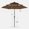Best Choice Products 10ft 3-Tier Patio Umbrella, Market Sun Shade w/ Tilt Adjustment, Easy Crank - 2 of 4