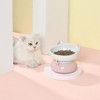 Fairyland™ - Ceramic Cat Bowl with Raised Stand, Cute Ear Design & Anti-Slip Base – Elevated Pet Food & Water Dish for Cats and Small Pets - 3 of 4