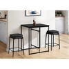 TOAOTBNBOB Upholstered Counter Height Barstools Set of 2, Contemporary Bar Chairs with Metal Legs, Industrial Bar Stools for Kitchen Island - 4 of 4