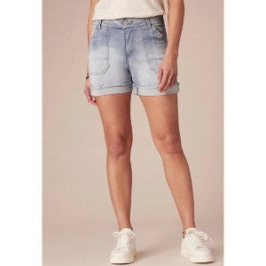 Women's "ab"solution¬Æ Denim High Rise Utility Shorts - Democracy - 1 of 4