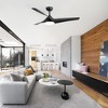 Airsurfer 52'' 3-Blade Ceiling Fan with Light and Remote,DC Motor, 5''/10'' Downrods,3 LED Colors - 3 of 4