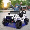 Costway Kids Ride on Truck 12V Battery Powered Ride on Car 2-Seat  with 2.4G Parental Remote Control - 2 of 4