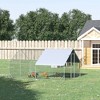 PawHut Large Metal Chicken Coop, Walk-in Poultry Cage Galvanized Hen Playpen House with Cover and Lockable Door for Outdoor - 2 of 4