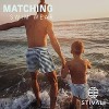 Stivali Father Son Matching Swim Trunks - Waves Print Swim Set with Elastic Waistband - Daddy Son Bathing Suits - 2 of 4