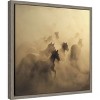 Amanti Art Migration of Horses by 1x Canvas Wall Art Print Framed 16 x 16-in. - 3 of 4