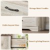 5 Drawers Dresser for Bedroom,Chest of Drawers with Wide Metal Handle,Farmhouse Modern Wooden Tall Dresser,Natural Texture,Storage Organizer - 4 of 4