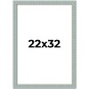 PosterPalooza | Refined Blue Picture Frame - UV Acrylic, Foam Board Backing, Hanging Hardware - 2 of 4