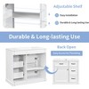 MAYEERTY 36" Bathroom Vanity with Sink 4 Drawers Soft-Close Door Adjustable Shelf Ceramic Basin White - 4 of 4