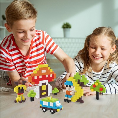 PICASSO-TILES 400 PC Magnetic Building Puzzle Cubes Set for Kids Ages 3+