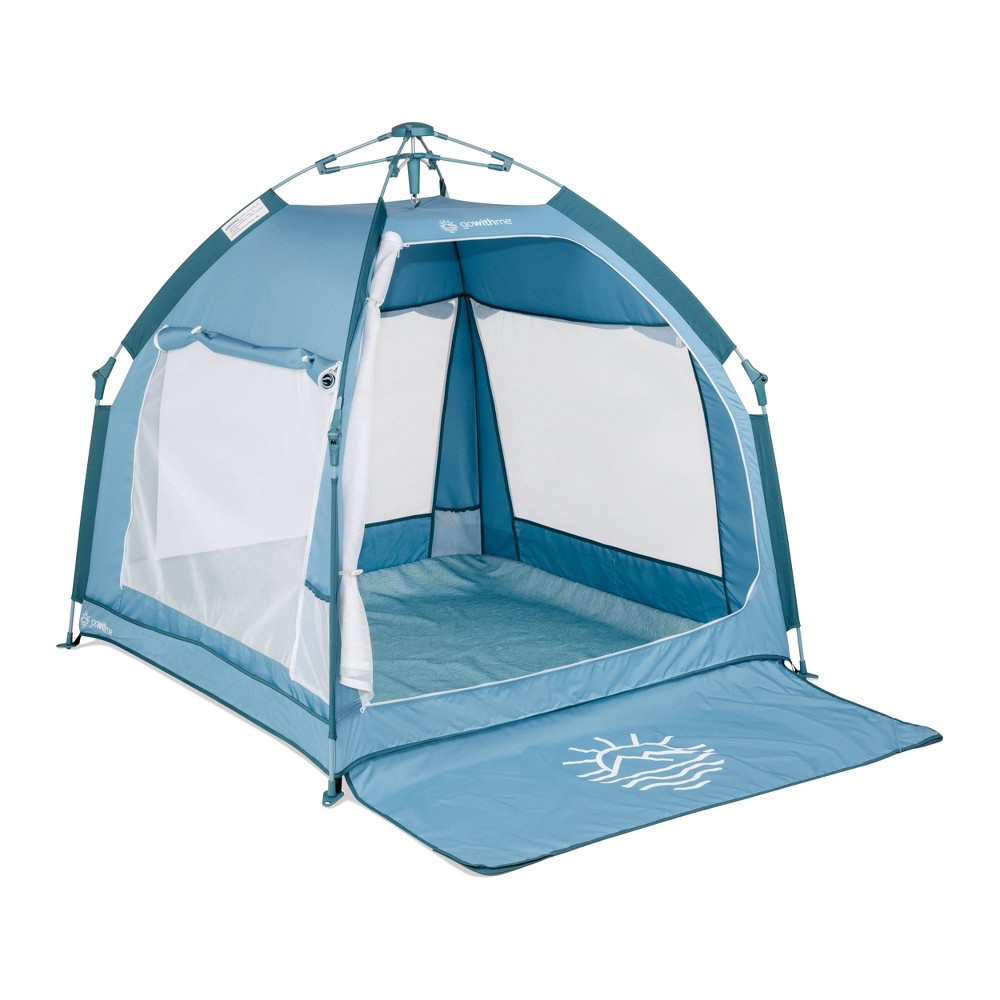 Photos - Bed Baby Delight Go With Me Deluxe Playard Villa Tent - Blue Wave 