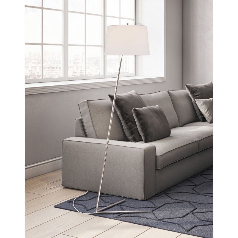 Hampton & Thyme Tilted Floor Lamp with Fabric Shade , 3 of 11