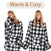 Tirrinia Adult Wearable Fleece Blanket with Sleeves, Soft Cozy TV Blanket, Sunggle Blanket Gift for Women Men - 2 of 4