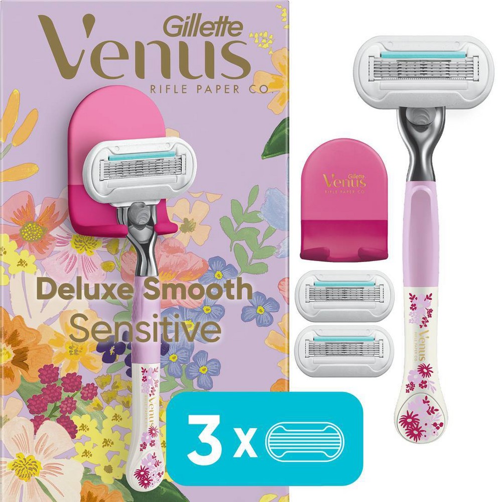 Compare Rifle Paper Co. + Venus Deluxe Smooth Sensitive Razor + 3