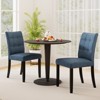 Tangkula 4PCS Tufted Dining Chairs Upholstered Kitchen Armless Side Chairs w/Padded Seat - 3 of 4