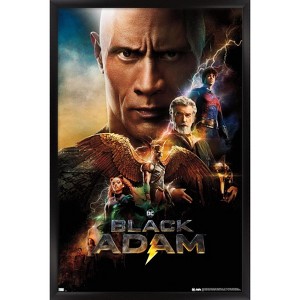 Trends International DC Comics Movie Black Adam - Group One Sheet Framed Wall Poster Prints - 1 of 4